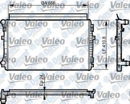 VALEO 735558 Radyator Audi A3 Golf Vii Leon Iii 1.6tdi 2.0tdi